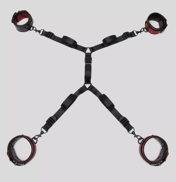 Изысканный набор фиксаций на кровати Reversible Under Mattress Restraint Set Изысканный набор фиксаций на кровати Reversible Under Mattress Restraint Set