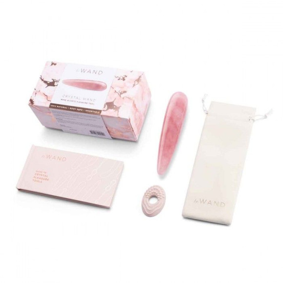 Массажер Le Wand Crystal Wand из розового кварца Массажер Le Wand Crystal Wand из розового кварца