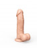 Гелевый фаллоимитатор-реалистик на присоске - 15,5 см.