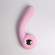 Розовый вибростимулятор точки G с нагревом Bendable Heating G-Spot Vibrator