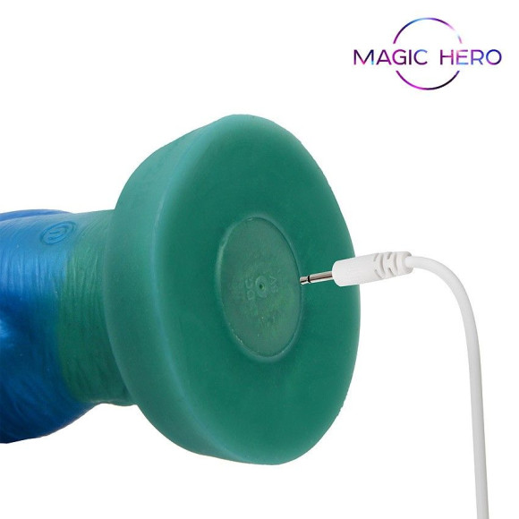 Цветной фантазийный вибратор с возвратно-поступательными движениями и ротацией - 26 см. Цветной фантазийный вибратор с возвратно-поступательными движениями и ротацией - 26 см.