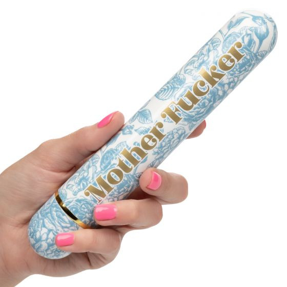 Голубой классический вибратор Naughty Bits Mother Fucker Personal Vibrator - 18 см. Голубой классический вибратор Naughty Bits Mother Fucker Personal Vibrator - 18 см.