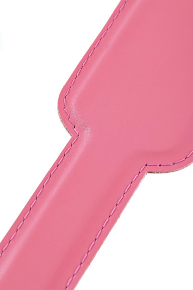 Розовый кожаный пэддл - 37 см.