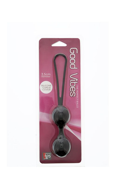 Чёрные вагинальные шарики GOOD VIBES THE PERFECT BALLS Чёрные вагинальные шарики GOOD VIBES THE PERFECT BALLS