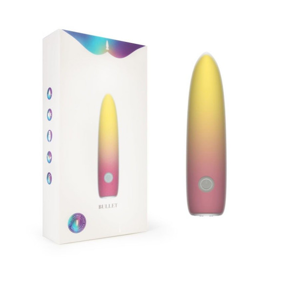 Желтая перезаряжаемая вибропуля Bullet - 10,1 см. Желтая перезаряжаемая вибропуля Bullet - 10,1 см.