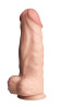 Телесный перезаряжаемый вибратор-гигант на присоске - 34 см. Телесный перезаряжаемый вибратор-гигант на присоске - 34 см.