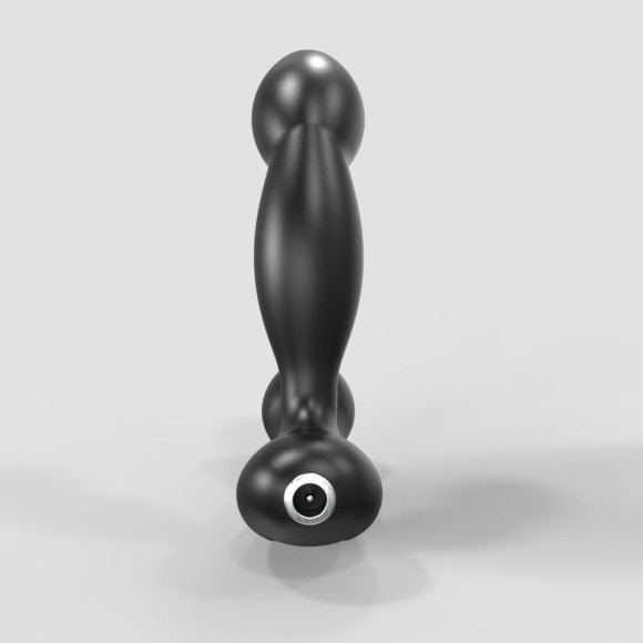 Черный вибромассажер простаты и промежности Prostate Pro с пультом ДУ Черный вибромассажер простаты и промежности Prostate Pro с пультом ДУ