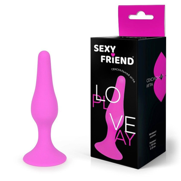 Ярко-розовая анальная втулка - 10 см. Ярко-розовая анальная втулка - 10 см.