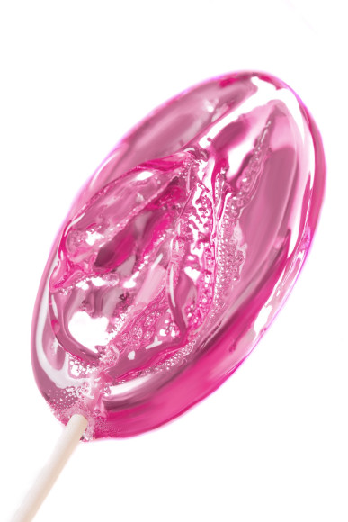 Леденец в форме вагины со вкусом айриш крим - 50 гр.