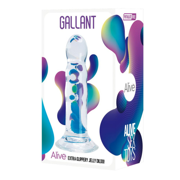 Прозрачный фаллоимитатор на присоске Gallant Jelly Dildo - 16 см. Прозрачный фаллоимитатор на присоске Gallant Jelly Dildo - 16 см.