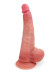 Телесный вибратор-реалистик на присоске - 30 см. Телесный вибратор-реалистик на присоске - 30 см.