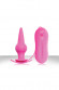 Розовая анальная пробка Tinglers - Plug II с вибрацией Розовая анальная пробка Tinglers - Plug II с вибрацией