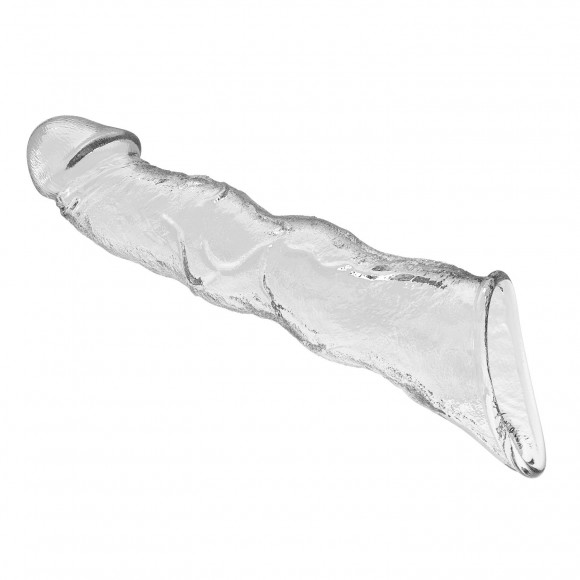 Прозрачный фаллоудлинитель с 3 вставками - 28 см. Прозрачный фаллоудлинитель с 3 вставками - 28 см.