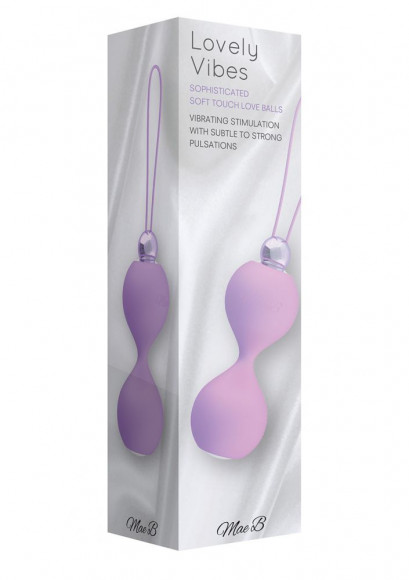 Сиреневые вагинальные шарики Soft Touch Vibr Love Balls Сиреневые вагинальные шарики Soft Touch Vibr Love Balls