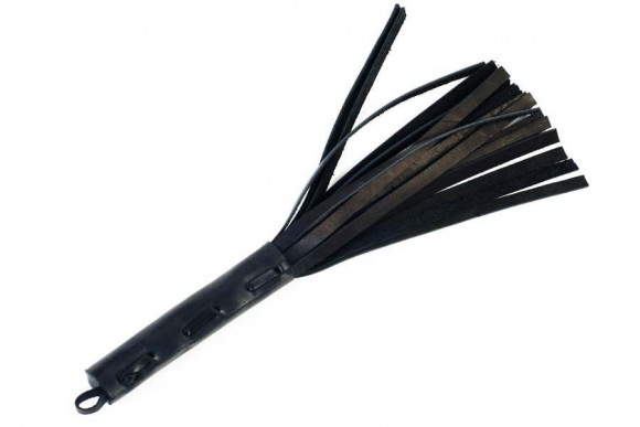 Чёрная 20-полосная мягкая плётка - 30 см. Чёрная 20-полосная мягкая плётка - 30 см.