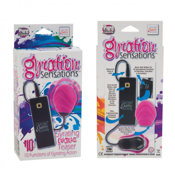 Набор из виброяичка и силиконовой насадки Gyrating Wave