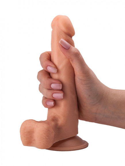 Фаллоимитатор-реалистик с присоской - 16,5 см. Фаллоимитатор-реалистик с присоской - 16,5 см.