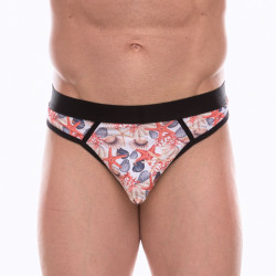 Мужские трусы-стринги с принтом в виде разноцветных ракушек Мужские трусы-стринги с принтом в виде разноцветных ракушек