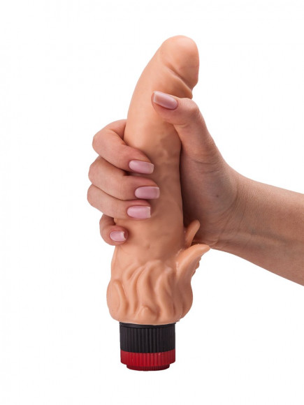 Гелевый вибратор с клиторальными лепестками - 18,5 см. Гелевый вибратор с клиторальными лепестками - 18,5 см.