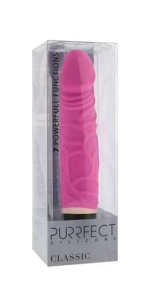 Ярко-розовый вибратор PURRFECT SILICONE CLASSIC 6.5INCH - 16,5 см. Ярко-розовый вибратор PURRFECT SILICONE CLASSIC 6.5INCH - 16,5 см.