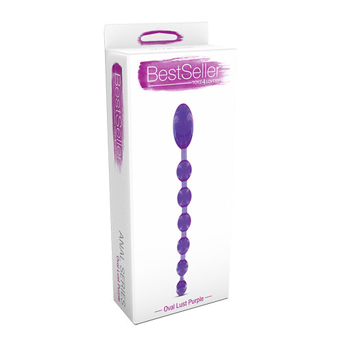 Фиолетовая анальная цепочка ANAL DILDO OVAL LUST - 27,5 см. Фиолетовая анальная цепочка ANAL DILDO OVAL LUST - 27,5 см.