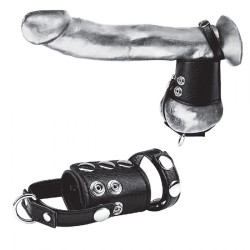 Кольцо на член и мошонку Cock Ring With 2 Ball Stretcher And Optional Weight Ring Кольцо на член и мошонку Cock Ring With 2 Ball Stretcher And Optional Weight Ring