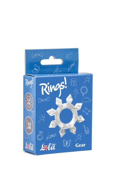 Прозрачное эрекционное кольцо Rings Gear Прозрачное эрекционное кольцо Rings Gear