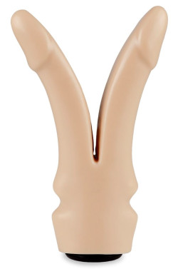 Телесная сплит-насадка харнесс - 16,5 см. Телесная сплит-насадка харнесс - 16,5 см.