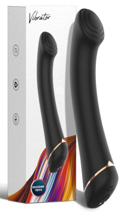 Черны вибратор для G-точки Gwand - 18,7 см. Черны вибратор для G-точки Gwand - 18,7 см.