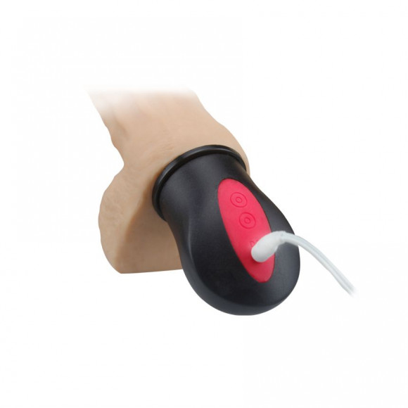 Телесный вибромассажёр с функцией нагрева Flexible Bending - 26 см.