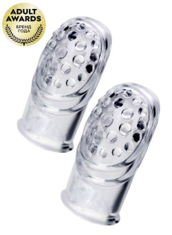 Комплект из 2 прозрачных насадок на палец Favi Комплект из 2 прозрачных насадок на палец Favi