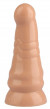 Телесная анальная втулка с круглой головкой - 20 см.