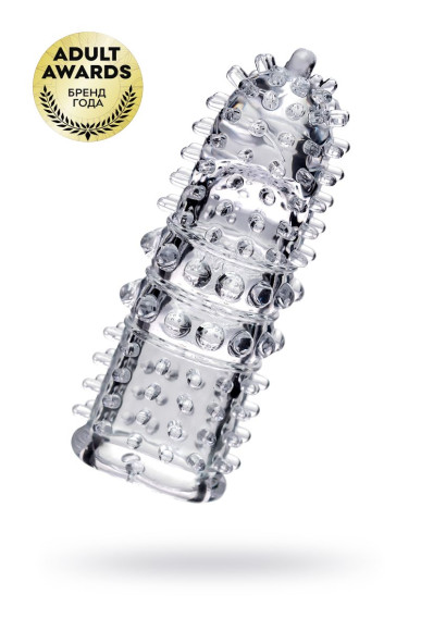 Прозрачная рельефная насадка на палец Arbo - 8 см. Прозрачная рельефная насадка на палец Arbo - 8 см.