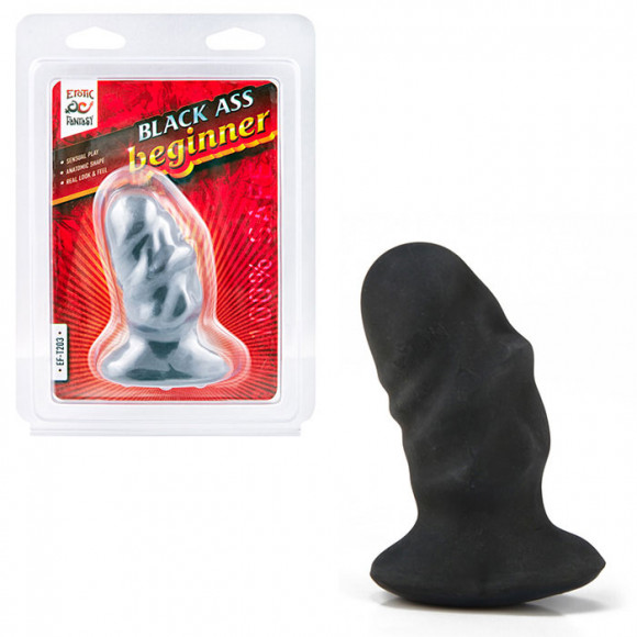 Мягкая анальная пробка Ass Beginner Black - 9 см. Мягкая анальная пробка Ass Beginner Black - 9 см.