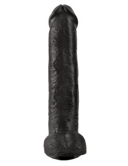 Чёрный фаллоимитатор-гигант 15 Cock with Balls - 40,6 см. Чёрный фаллоимитатор-гигант 15 Cock with Balls - 40,6 см.