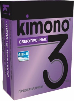 Сверхпрочные презервативы KIMONO - 3 шт. Сверхпрочные презервативы KIMONO - 3 шт.