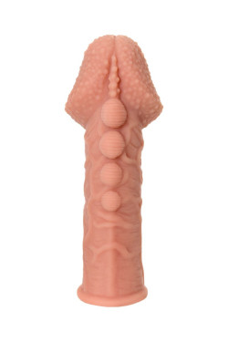 Насадка на фаллос с пузыриками, венками и ребристостью Extreme Sleeve 009 M-size - 14,7 см. Насадка на фаллос с пузыриками, венками и ребристостью Extreme Sleeve 009 M-size - 14,7 см.