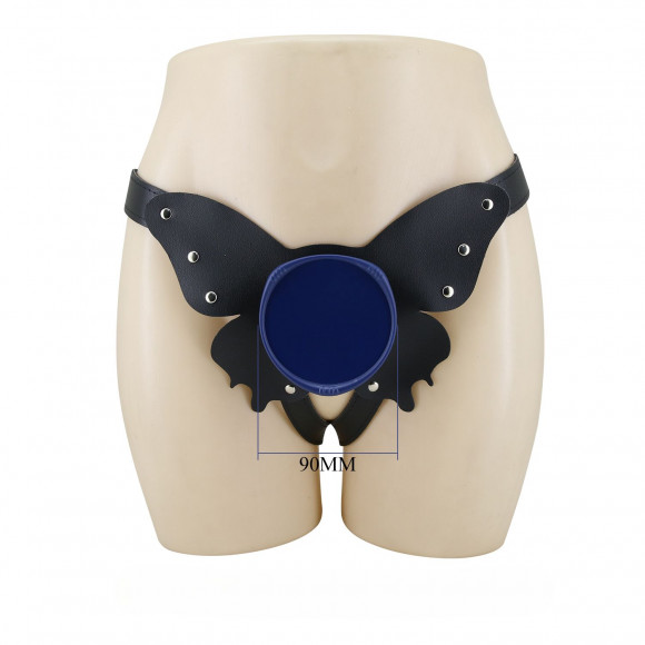 Поясной страпон Wells: трусики в форме бабочки и фаллоимитатор-насадка Поясной страпон Wells: трусики в форме бабочки и фаллоимитатор-насадка