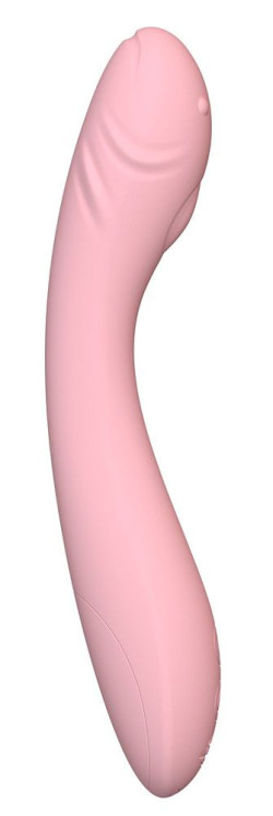 Розовый вибратор для точки G - 20,5 см. Розовый вибратор для точки G - 20,5 см.