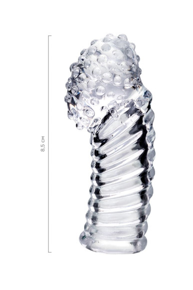 Прозрачная рельефная насадка на палец Dale - 8,5 см. Прозрачная рельефная насадка на палец Dale - 8,5 см.