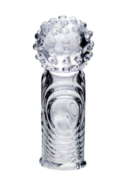 Прозрачная рельефная насадка на палец Ricol - 8 см. Прозрачная рельефная насадка на палец Ricol - 8 см.