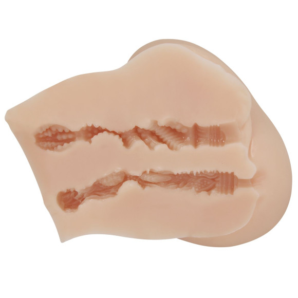 Телесный мастурбатор-полуторс Luna с вибрацией Телесный мастурбатор-полуторс Luna с вибрацией