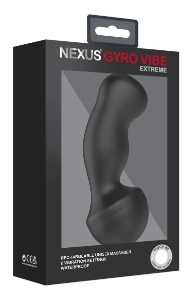 Черный вибростимулятор Nexus Gyro Vibe Extreme - 18 см. Черный вибростимулятор Nexus Gyro Vibe Extreme - 18 см.