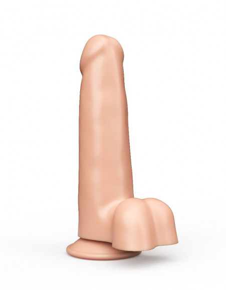 Фаллоимитатор на присоске телесного цвета - 16,5 см.