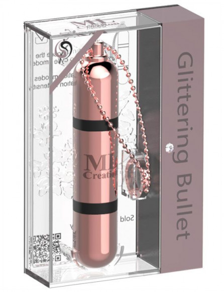 Золотистый мини-вибратор на цепочке Glittering Bullet - 9 см. Золотистый мини-вибратор на цепочке Glittering Bullet - 9 см.