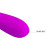 Лиловый изогнутый вибратор Tony - 17 см.