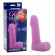 Розовый фаллоимитатор, светящийся в темноте - 19 см.