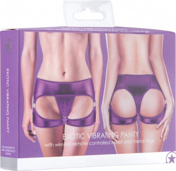 Фиолетовые трусики с вибрацией Exotic Vibrating Panty