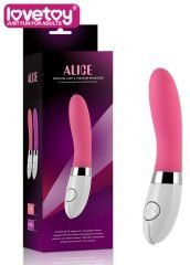 Гладкий розовый вибратор Alice - 17,4 см. Гладкий розовый вибратор Alice - 17,4 см.