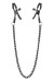 Черные зажимы на соски на цепочке Deluxe Nipple Clamps